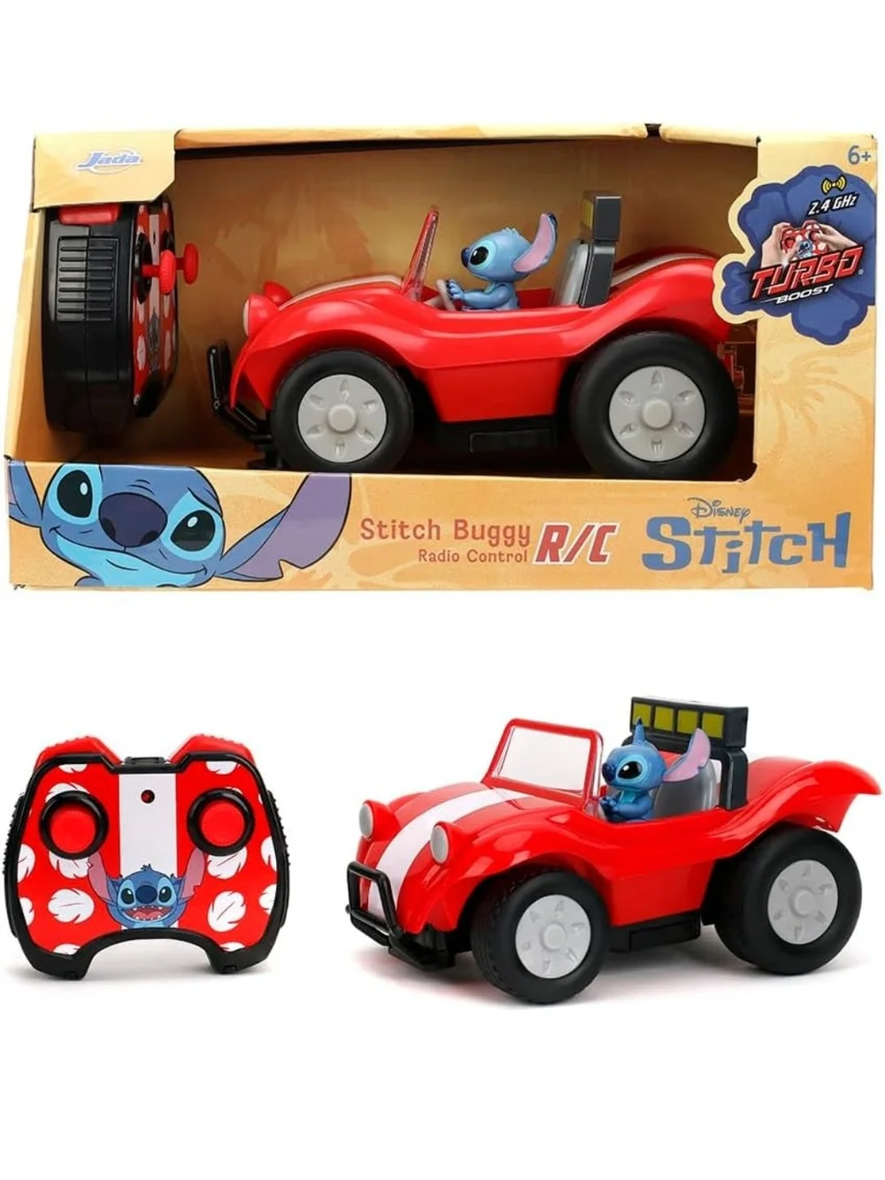Disney Red Stitch RC Buggy with Blue Stitch Figure